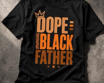 Dope Black Father PNG: Distressed Vintage African American Dad Clipart (Digital Download)