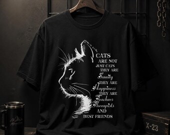 Cats Are Not Just Cats PNG | Cat Lover Quote PNG | Cat Mom Sublimation Design | Funny Cat Shirt Design | Printable DTF Transfer