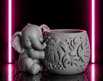3D Printed Elephant planter