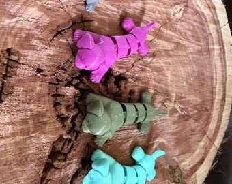 weenie dog flexi toy/keychain