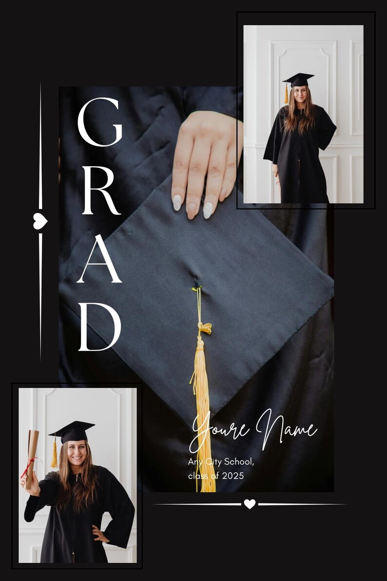 Editable Graduation Card Template - Etsy