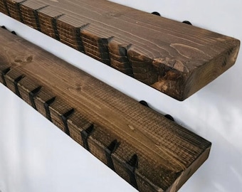 Savaged Notch Shelf - Single Wall Shelf - Everything to Mount to Drywall or Wood