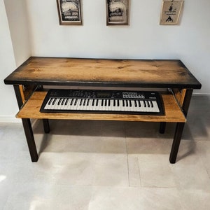 Heavy Duty Extra Large Keyboard Tray Any Size, for Piano, Synthesizer, or MIDI up to 75lbs