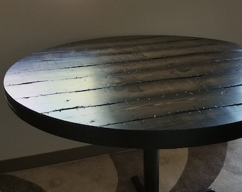 Custom Tortured Table Tops 72" Round and 24x72