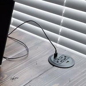 Add to any Desk: Power Outlet and USB Ports