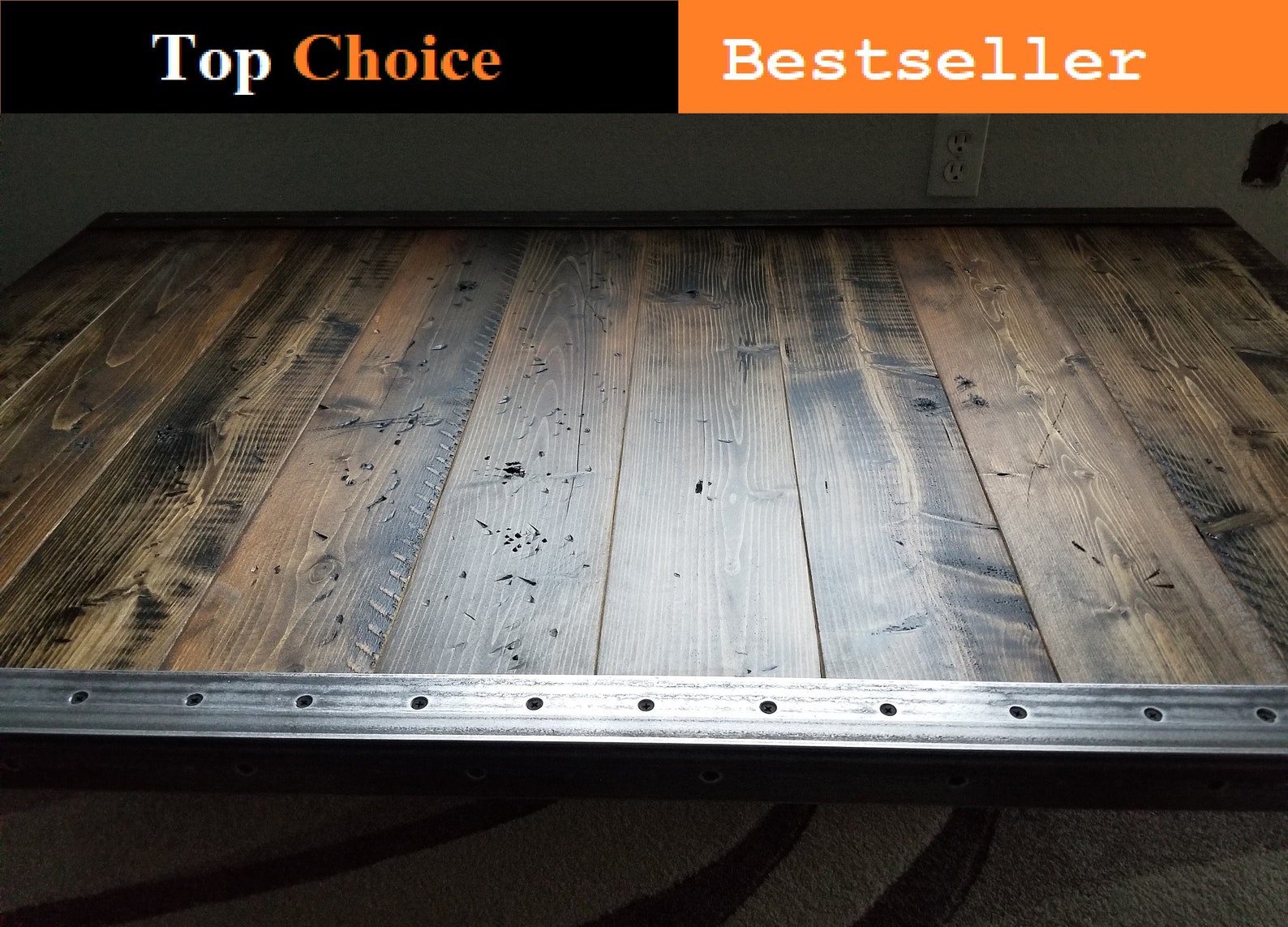 Restaurant Dining Table TOP ONLY Reclaimed Distressed Wood Etsy