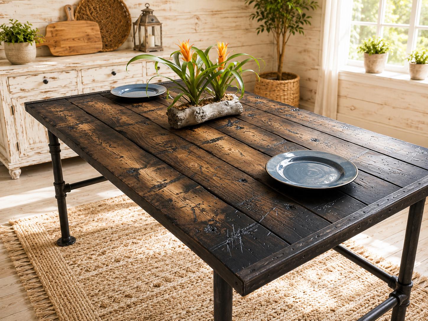 USA Vintag カウンターテーブル　counter table Antique Counter Height Table - Etsy