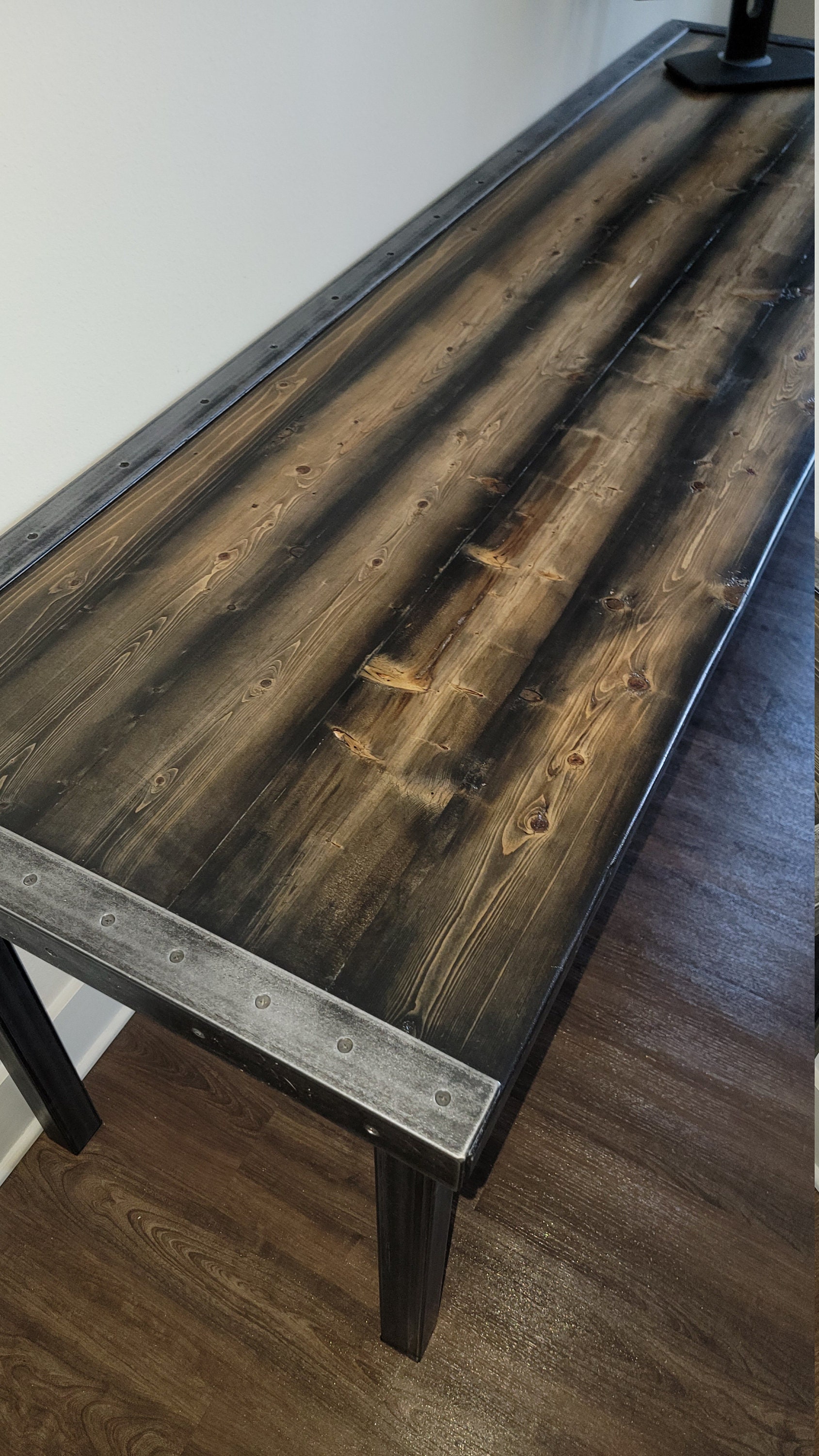 Reclaimed Wood Rebar Writing Desk – Urban 9-5