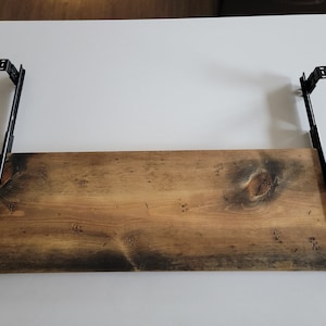Custom Large Keyboard Tray made with Reclaimed Distressed Wood image 6