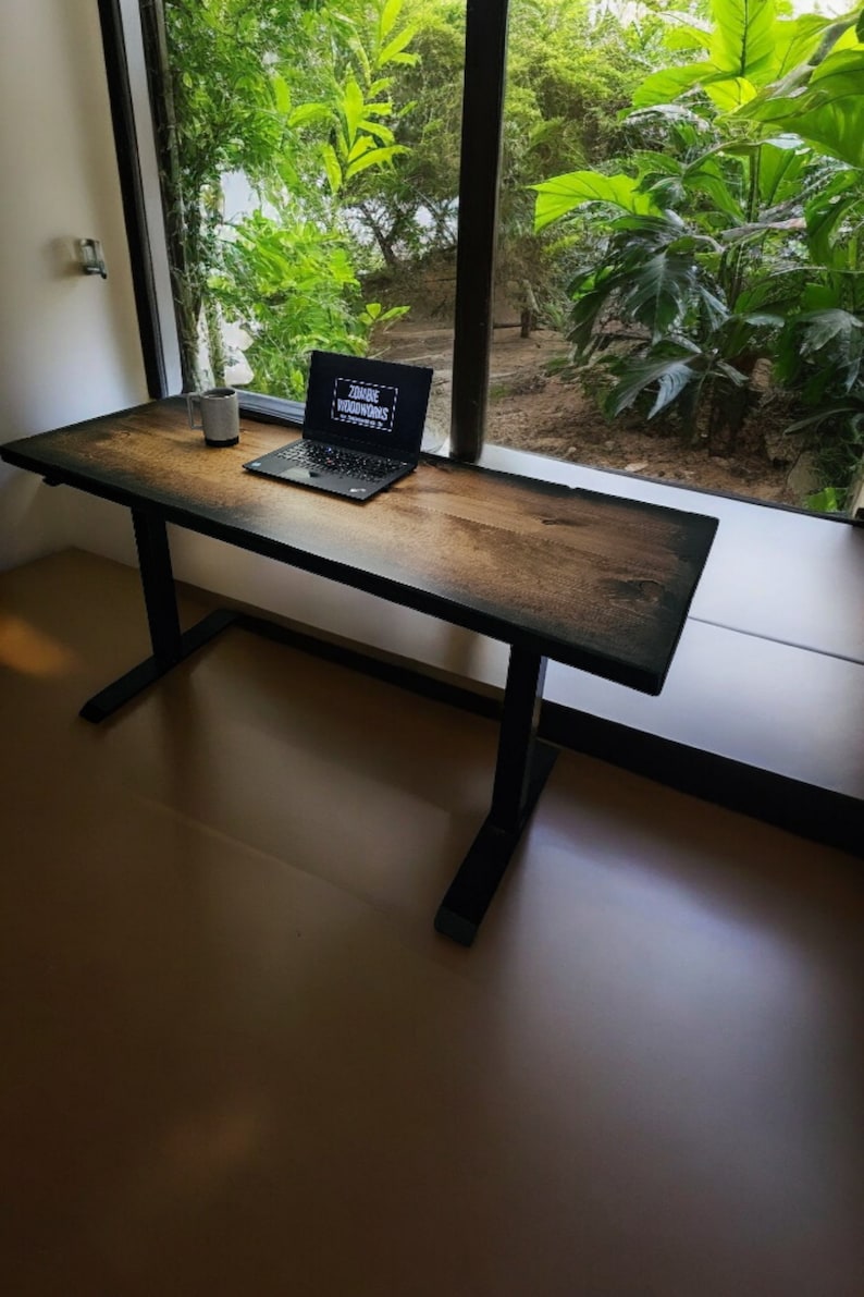 Sunburst Sit Stand Desk with Electric Adjustable Stand /Base image 3