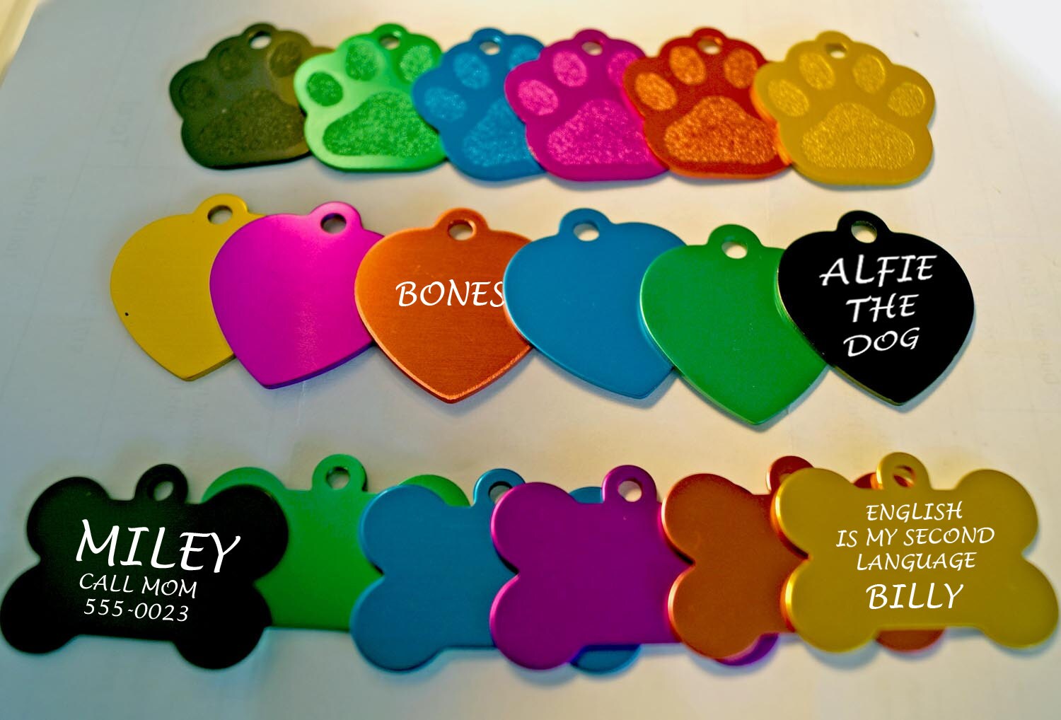 Pet identity tags pet name tags pet accessories Etsy