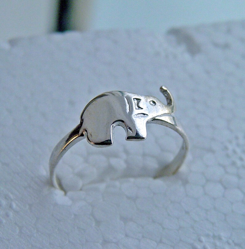 Elephant Ring Cute Elephant jewelry elephant gifts best friend rings silver elephant ring