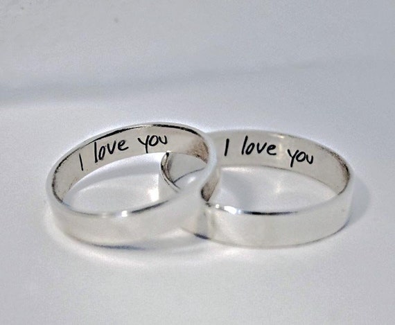 personalized wedding rings engraved
