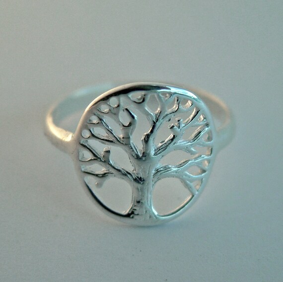 Tree Ring tree of life ring personalized ring branch ring