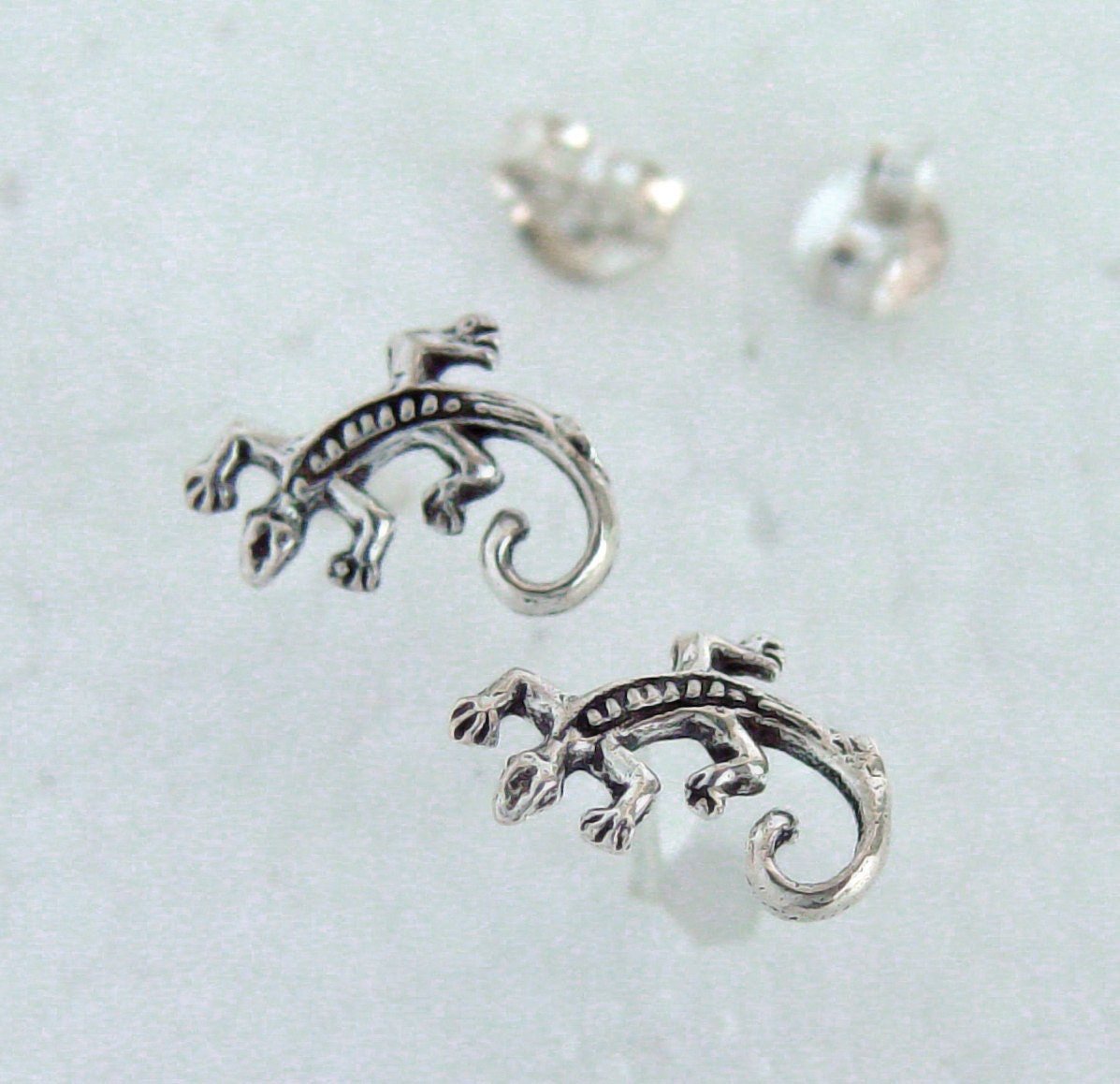 lizard stud earrings