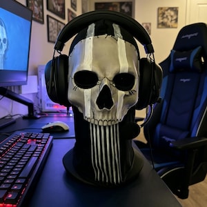 Custom Ghost Skull Mask / Ghost Full face Mask with Balaclava / Resin Msak For Airsoft-Games / Halloween Horror Mask for Universal Adults