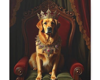 Contessa Golden Retriever Portrait Canvas - Wall Art