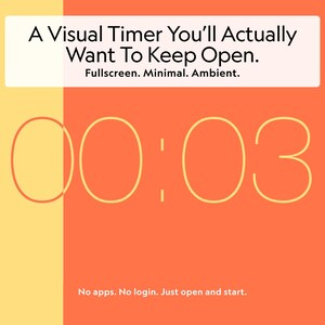 Visual Timer Core | Fullscreen Visual Countdown Timer | Minimal Focus Timer | Aesthetic Productivity Tool | Digital Download | Browser Timer