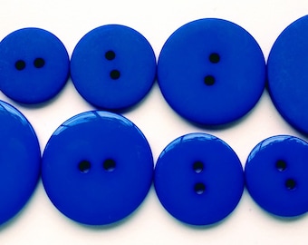 NEW 1//2 ROYAL BLUE DULL// MATTE FINISH BUTTONS