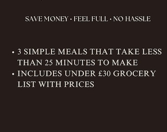 Lazy Meal Plan UK Quick Easy Recipes Under 25 Minutes Budget Friendly Meals Grocery List Beginner Cooking