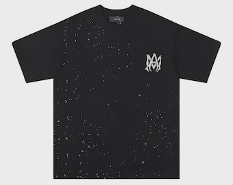 Handmade Amiri T Shirt Custom Splatter Cotton Tee TheLinenLabelCo
