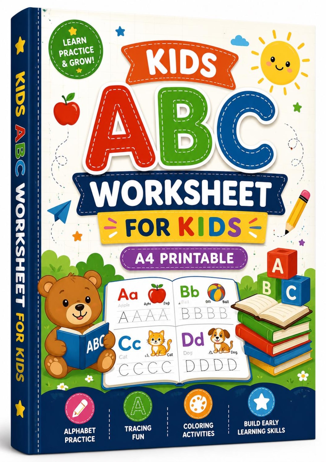 Kids ABC Tracing Workbook | A4 Printable Alphabet Learning Activity ...