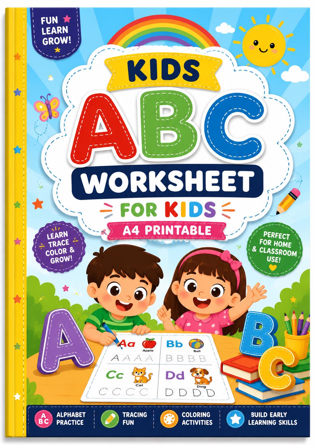Kids ABC Tracing Workbook | A4 Printable Alphabet Learning Activity ...