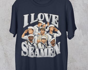 I Love Seamen Shirt, Funny cringe shirt, Funny meme shirt, Offensive Shirt, Ironic shirt, Misspelled Shirt, Boat Captain Sailing Shirt