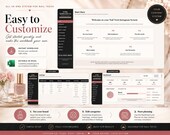 Nail Tech Content Planner Excel Workbook, Caption Bank, Reels Ideas, Hashtag Tracker, Nail Salon Marketing Template