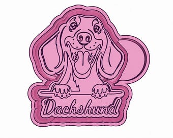 Dachshund Freshie, soap, cookie mold