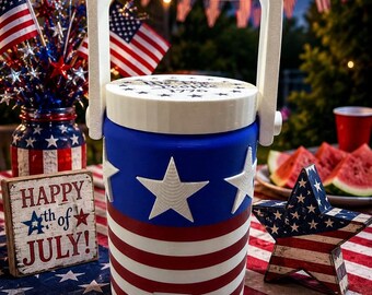 Patriotic cooler Koozie, 4th of July cooler Koozie, 250 years, 1776-2026
