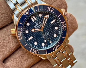 Reloj de pulsera Omega automático vintage para hombre con fecha