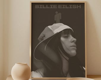 Aesthetic Billie Eilish Poster | Hit Me Hard And Soft Album Art Wall Decor | Alt Pop Moody Music Aesthetic Print | Dark Modern Art