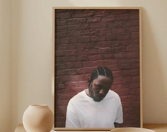 Zeitloses Kendrick Lamar Wand Kunst Druck | Hip-Hop Icon Poster | DAMN Ästhetisches Dekor | GNX Era Musik-Kunst | Pulitzer-Preis -Statement-Piece