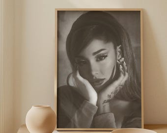 Ariana Grande Poster | Pop Icon Wandkunst | Thank U Weiter 7 Ringe Wicked Eternal Sunshine Druck | Ästhetische Musik Raum Dekor Fan Geschenk