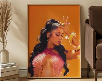 Kali Uchis Poster | Sincerely P.S. Deluxe Album Art | Orquídeas Tour Wall Decor | Dreamy Neo-Soul Aesthetic Print | Latina Pop Icon Decor
