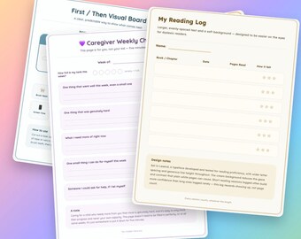 Ultiem pakket met printbare materialen voor het hele gezin | Takenlijsten voor kinderen met autisme, ADHD en dyslexie | Megapakket direct te downloaden