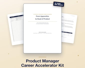 Carrièrepakket voor productmanagers | Handleiding, sjablonen, portfolio-opdrachten (direct te downloaden)