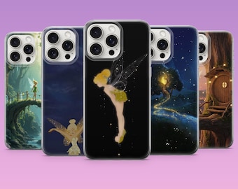 Tinker Bell Phone Case Disney Fairy Magic Aesthetic Cover for iPhone 17 16 15 14 13 Samsung S26Ultra S25 S24 S23FE A56 A17 A16 Pixel 10a