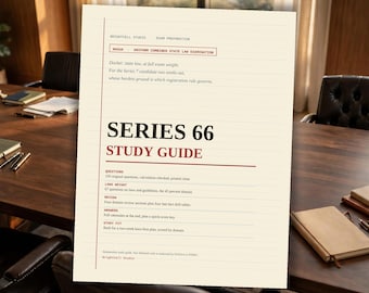 Series 66 Study Guide, NASAA Uniform Combined State Law Exam Prep, 150 Practice Questions and Rationales, PDF