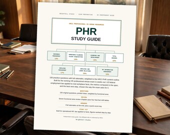 PHR Study Guide, HRCI Professional in Human Resources Exam Prep with 150 Practice Questions and Rationales, PDF