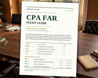 CPA FAR Study Guide, Financial Accounting and Reporting Exam Prep with 150 Practice Questions, PDF