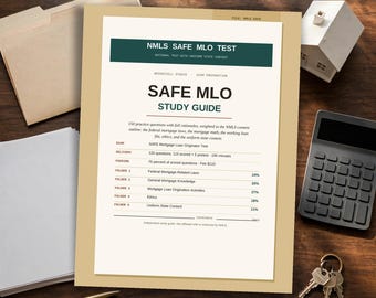 Przewodnik do nauki NMLS: Przygotowanie do egzaminu SAFE MLO ze 150 pytaniami praktycznymi, pełnymi uzasadnieniami i matematyką dotyczącą kredytów hipotecznych