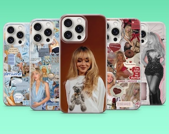 Sabrina Carpenter Handytasche Pop Music Aesthetic Girly Cover für iPhone 17 16 15 14 13 Samsung S26Ultra S25 S24 S23FE A56 A17 A16 Pixel 10a