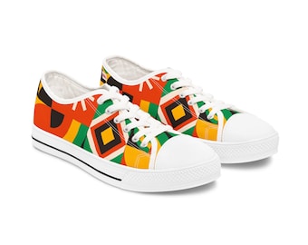 Lage damessneakers met opvallend exotisch patroon 'Original Tag'