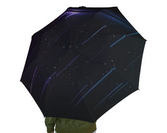 PeaceLoveJoy  Night Sky Aurora Design Foldable Umbrella