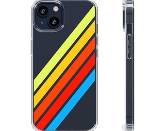 Preppy Stripes - retro diagonal preppy stripe phone case iPhone Samsung cover, stylish birthday gift ideas