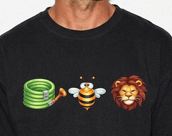 Funny Bee and Lion with Hose T-Shirt