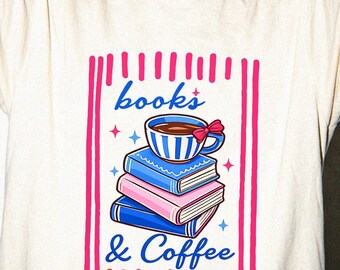 Books and Coffee Shirt