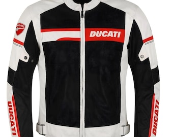 Ducati Summer Motorcycle Jacket Men AirFlow Mesh CE Armored Coat.